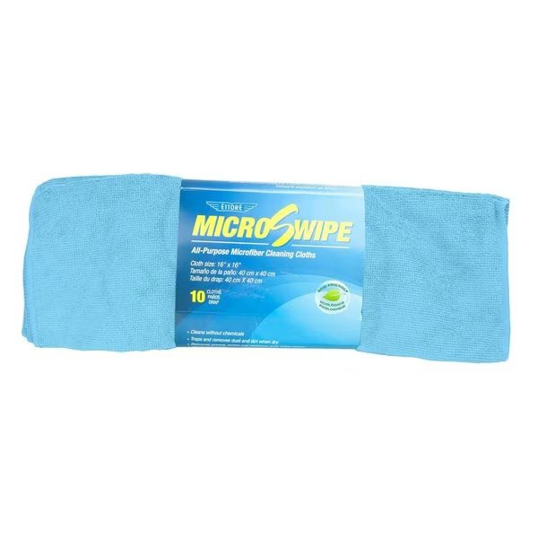 MicroSwipe Towel 10 Pack  Blue, 10PK, Ettore, Mfr#: 84410